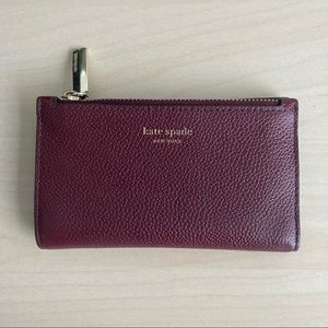Burgundy Kate Spade Bifold Wallet